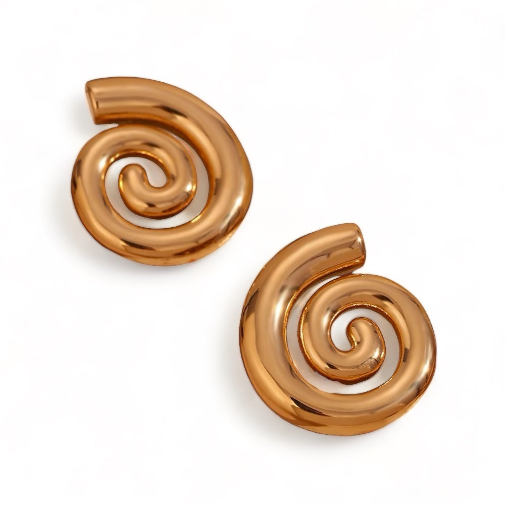 Greta Spiral Studs