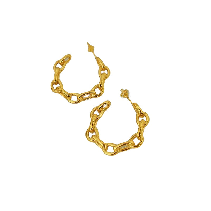 Audrey Chain Hoops