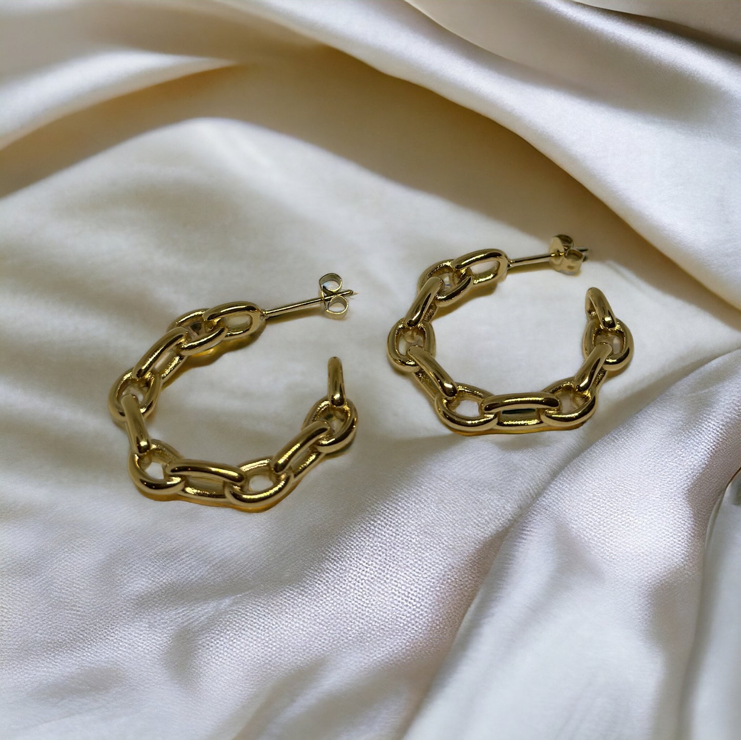 Audrey Chain Hoops